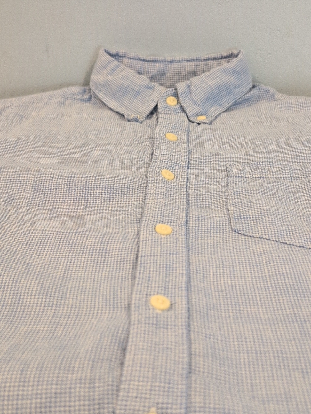 J. Crew Men's Small Linen-Cotton Long Sleeve Button Down Shirt Style #BW356 - Picture 6 of 14